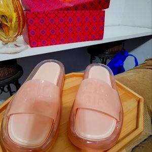 Tory burch bubble Jelly slides